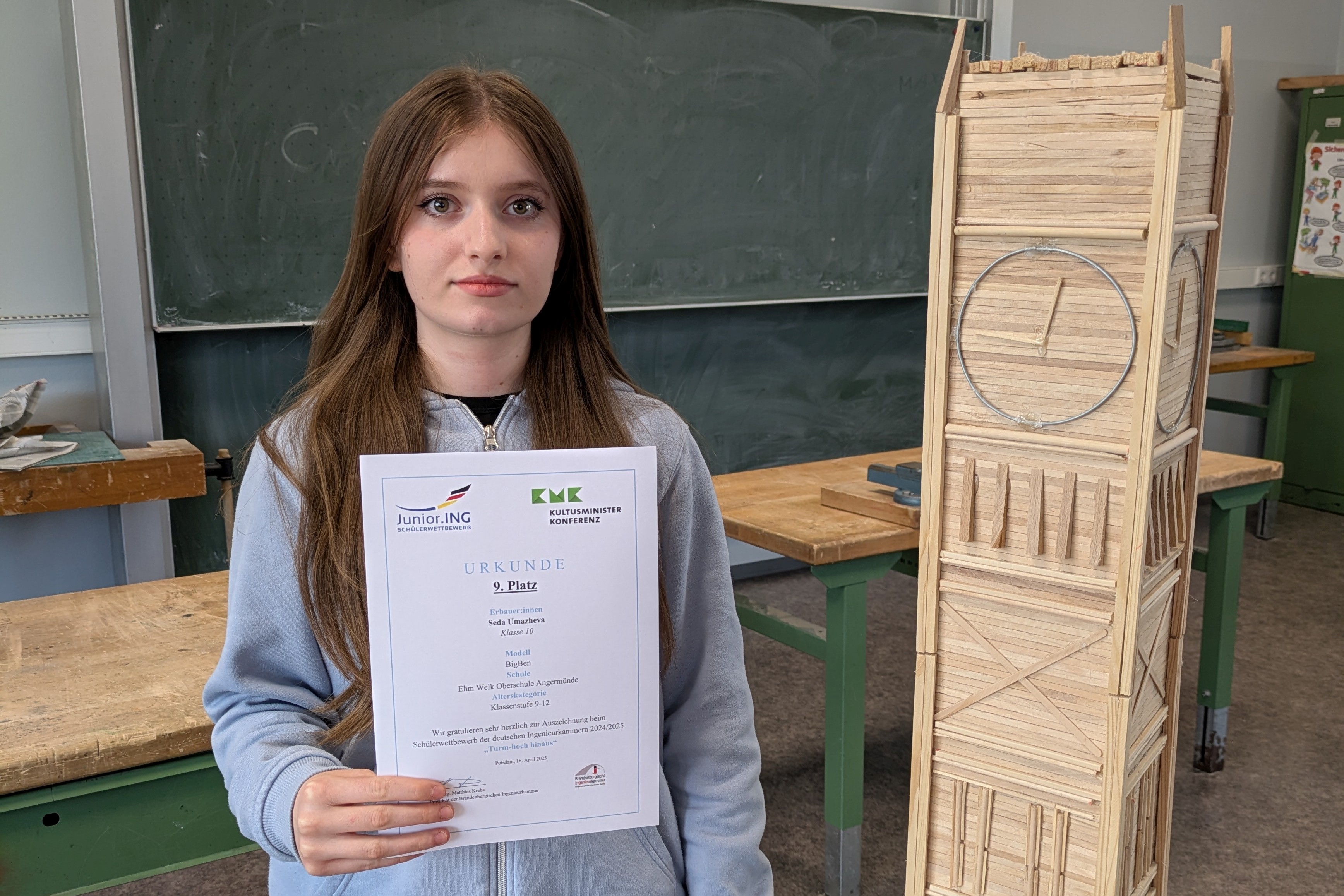 Platzierung beim junior.ING - Wettbewerb